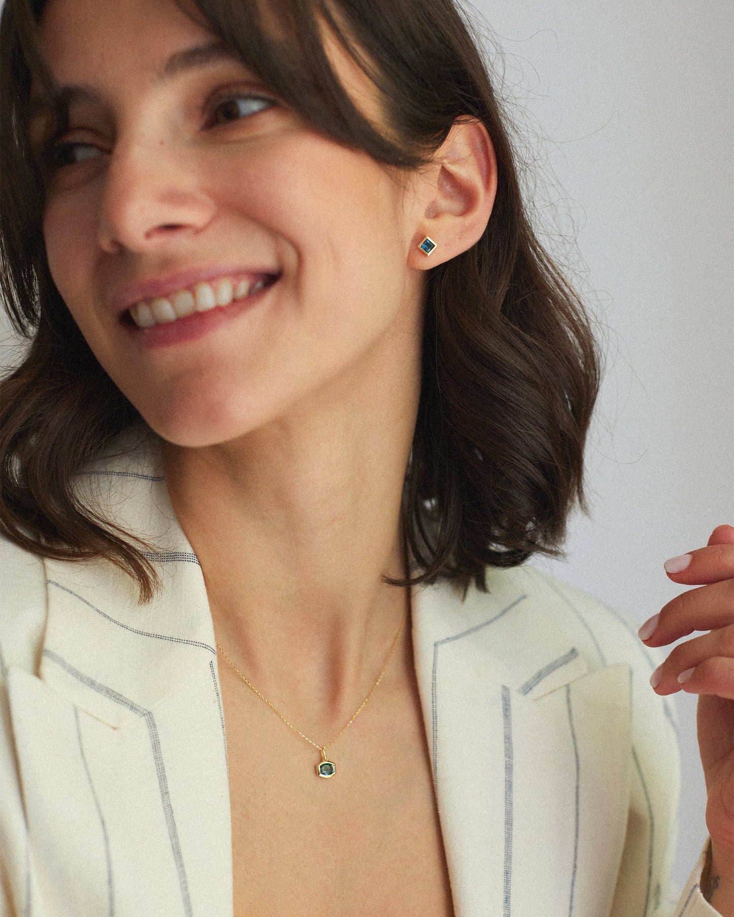 London Blue Topaz Stud Earrings