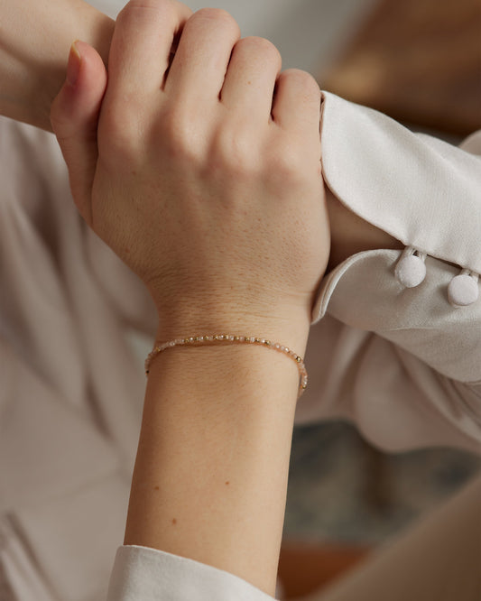 14K Solid Gold Zirconia Bracelet