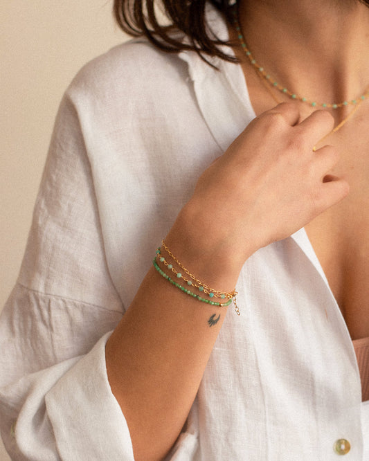 Amazonite Chain Bracelet