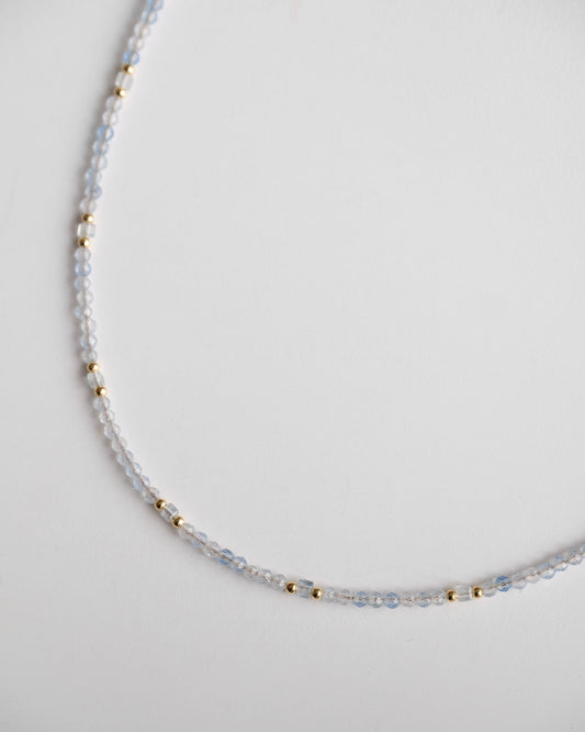 Tiny Aquamarine Necklace