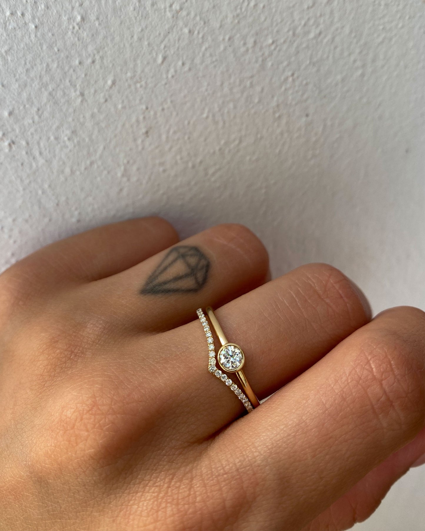 0.20ct Bezel Set Diamond Ring