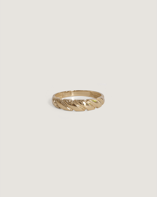 Gold Croissant Ring