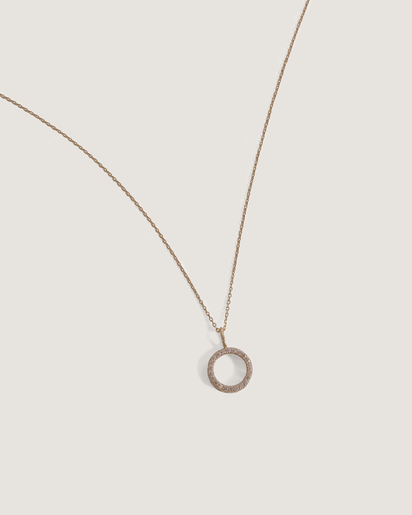 Zirconia Circle Necklace