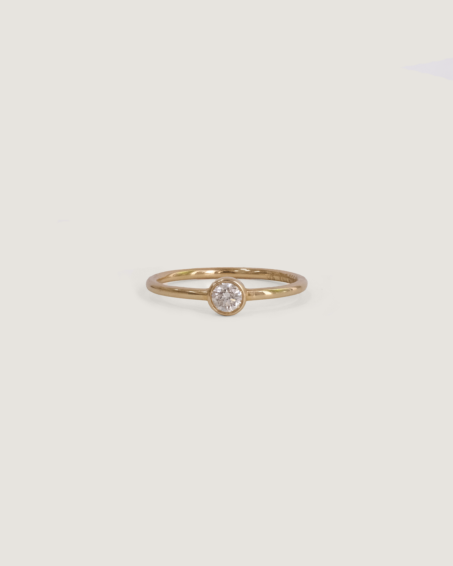 0.20ct Bezel Set Diamond Ring
