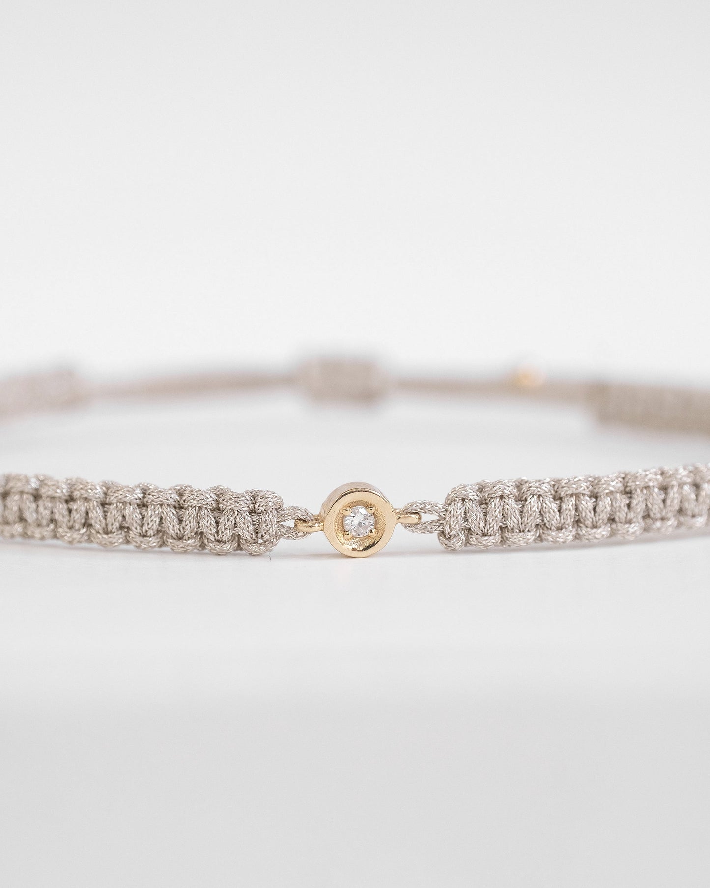 14K Solid Gold Diamond Bracelet