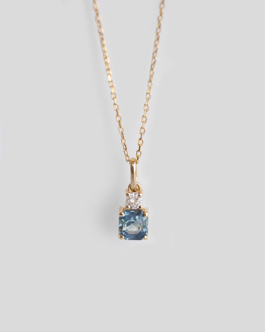 Sapphire And Diamond Necklace