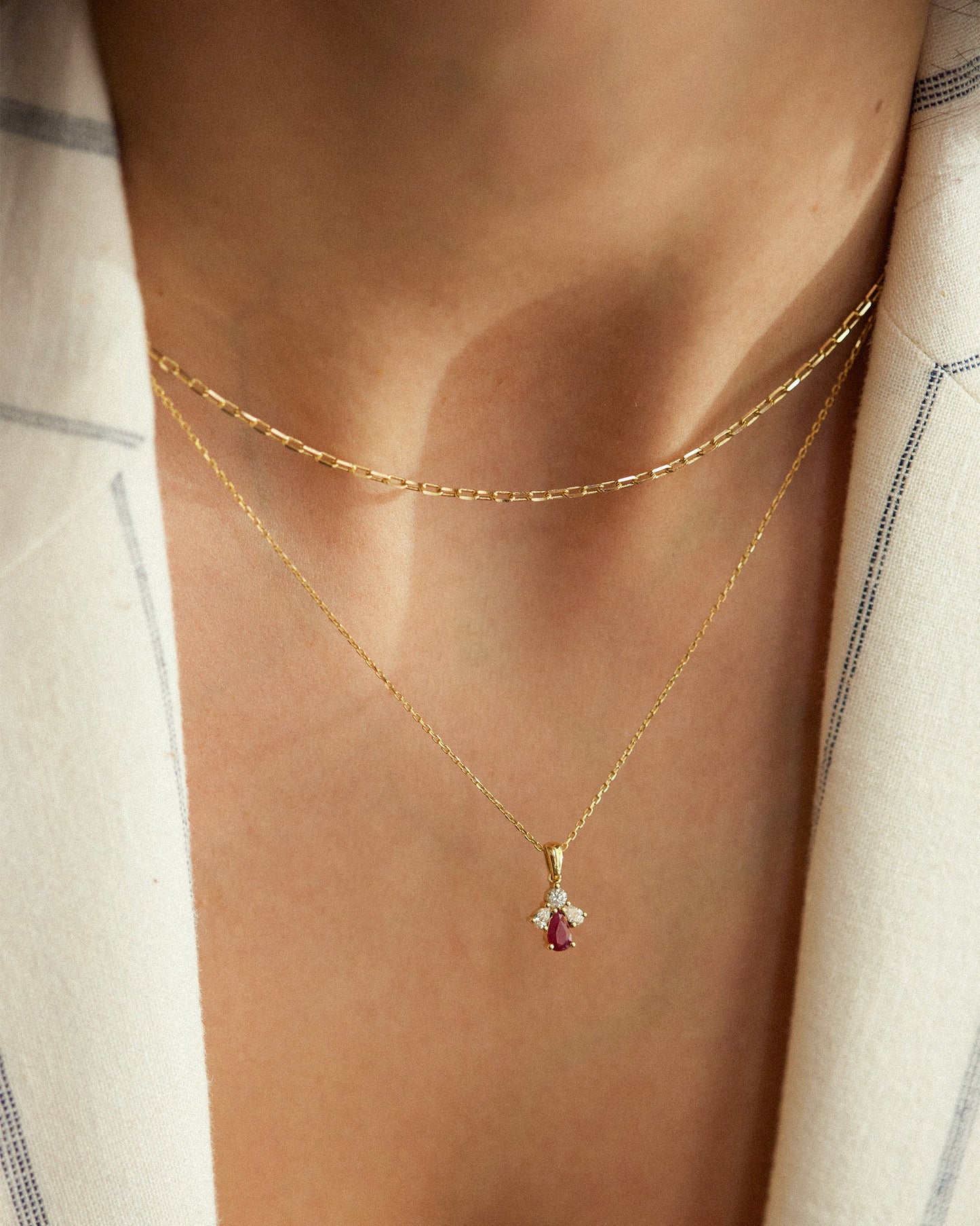 Ruby And Diamonds Necklace