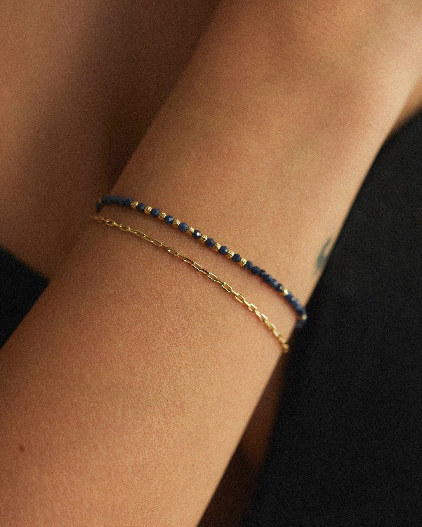 14K Solid Gold Sapphire Bracelet
