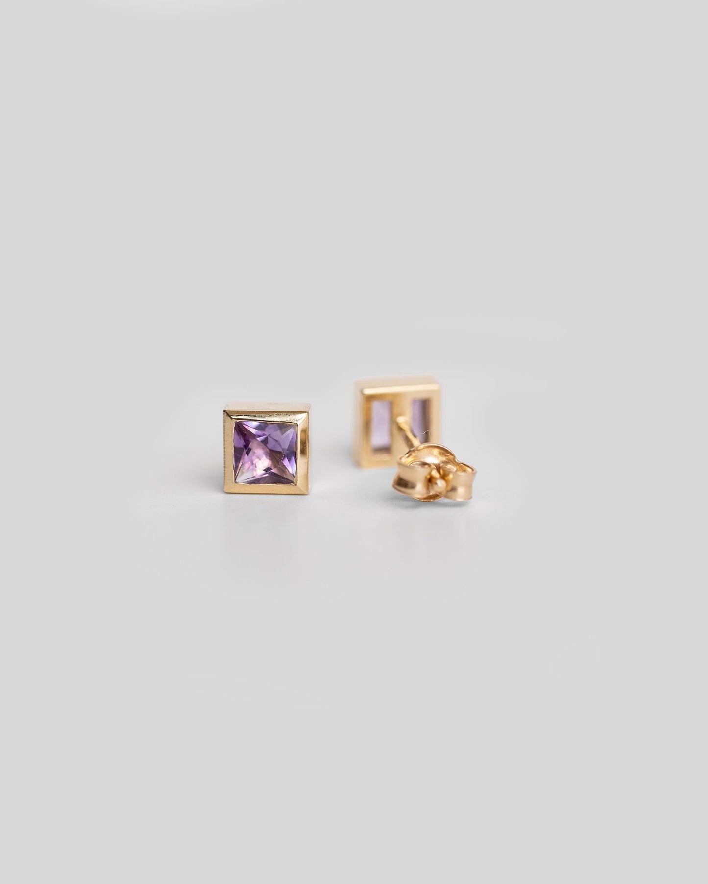 Amethyst Stud Earrings