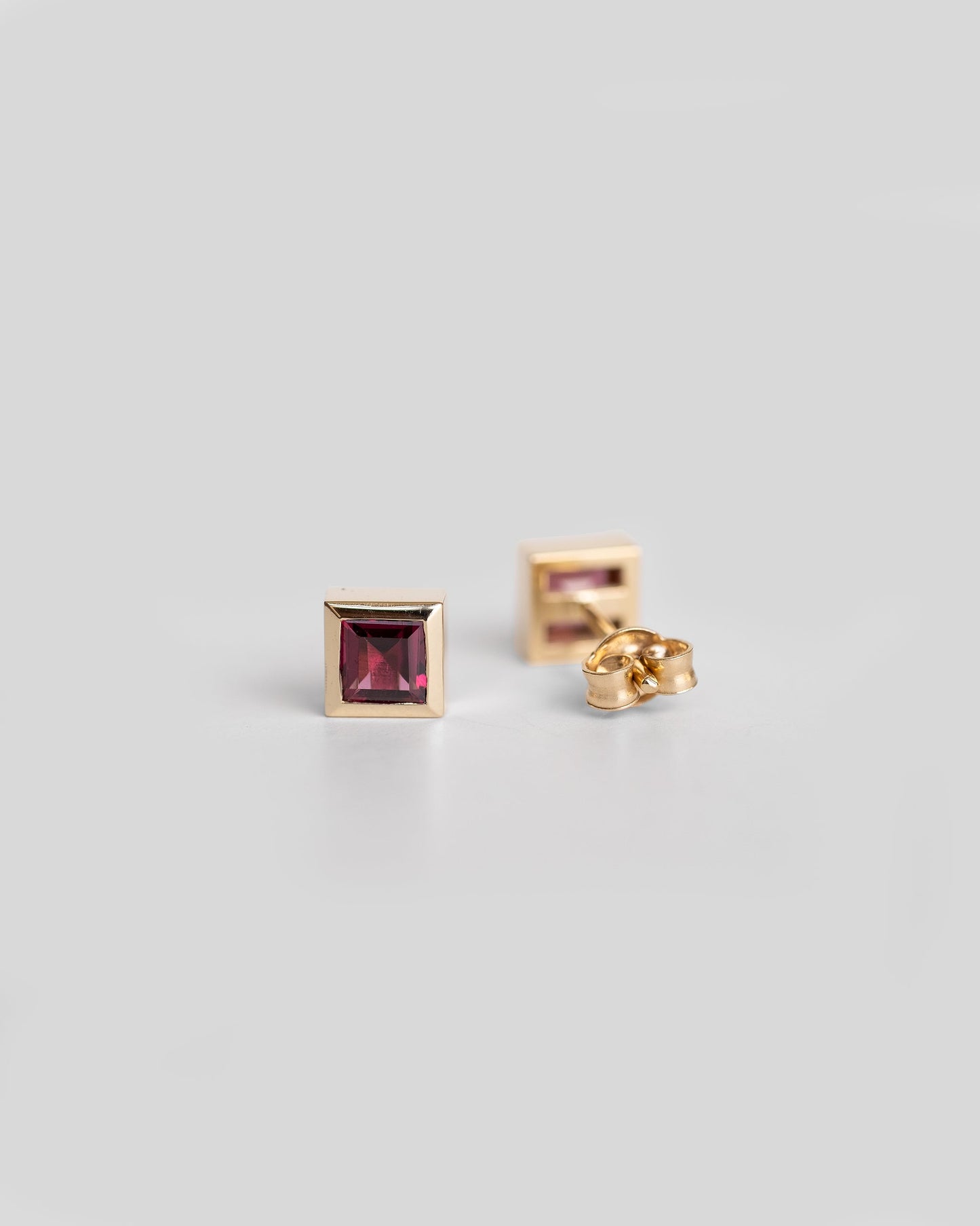 Garnet Stud Earrings