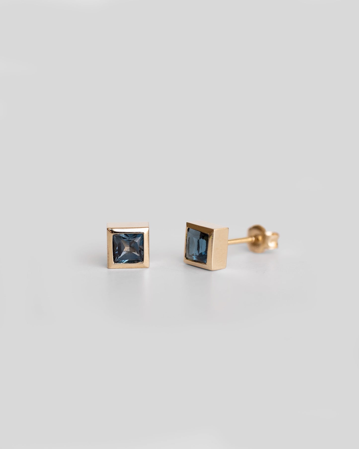 London Blue Topaz Stud Earrings
