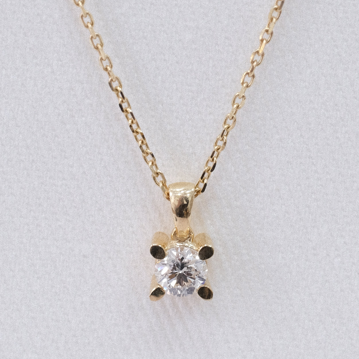 0.30ct Solitaire Diamond Necklace