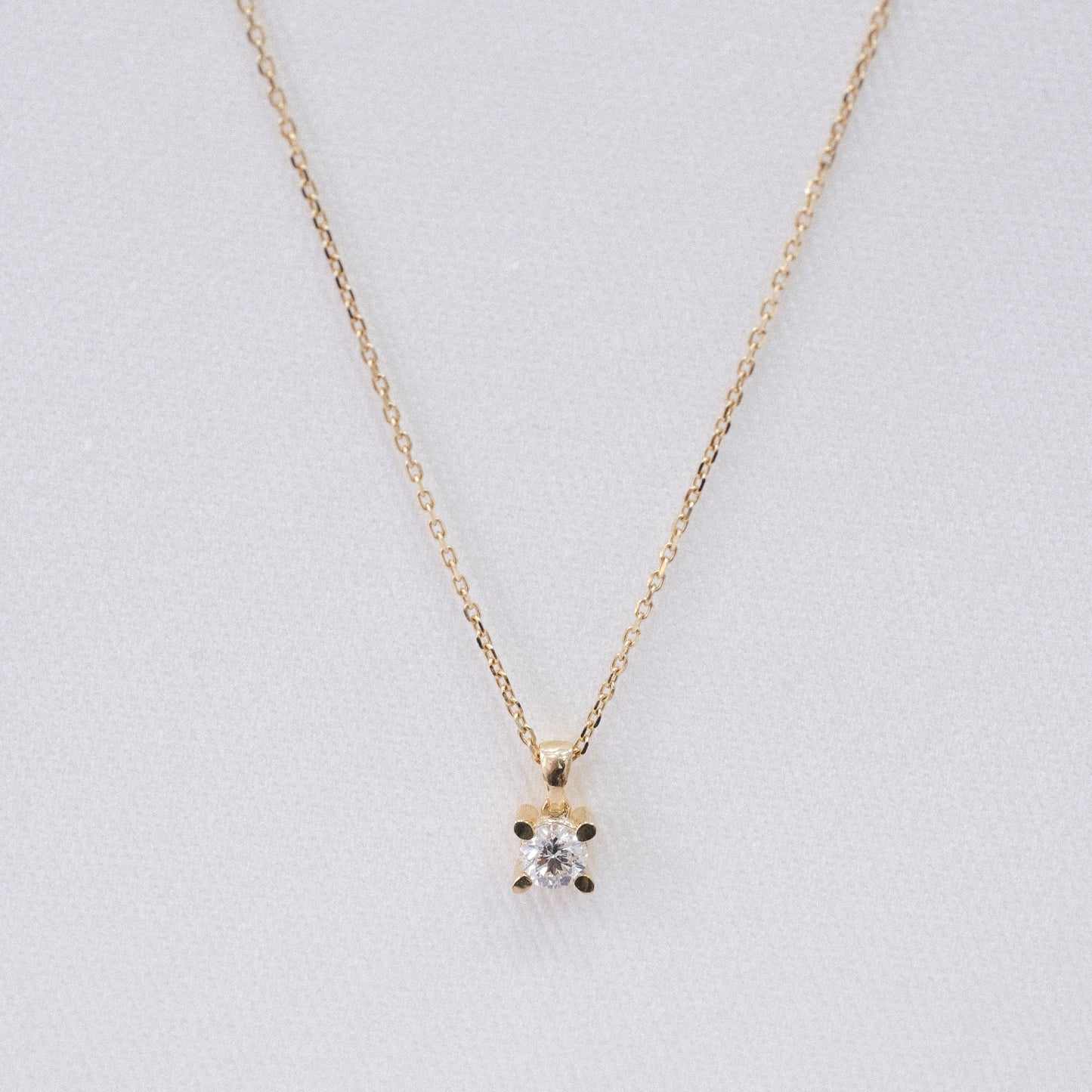 0.30ct Solitaire Diamond Necklace