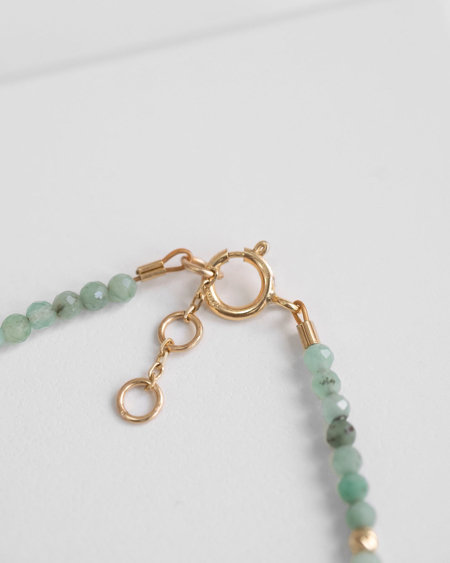 14K Solid Gold Emerald Bracelet
