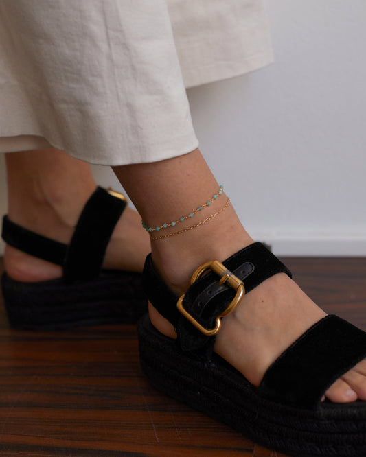 Amazonite Chain Anklet