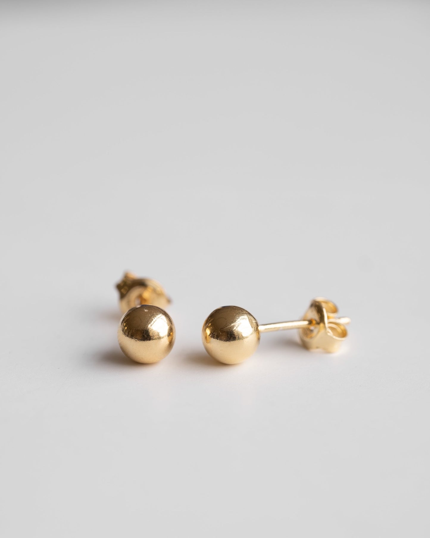 gold vermeil bold stud earrings 