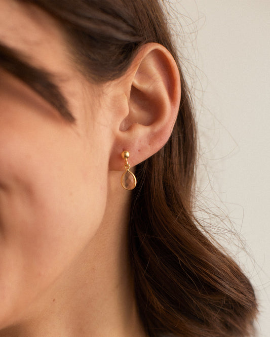 Gemstone Stud Earrings