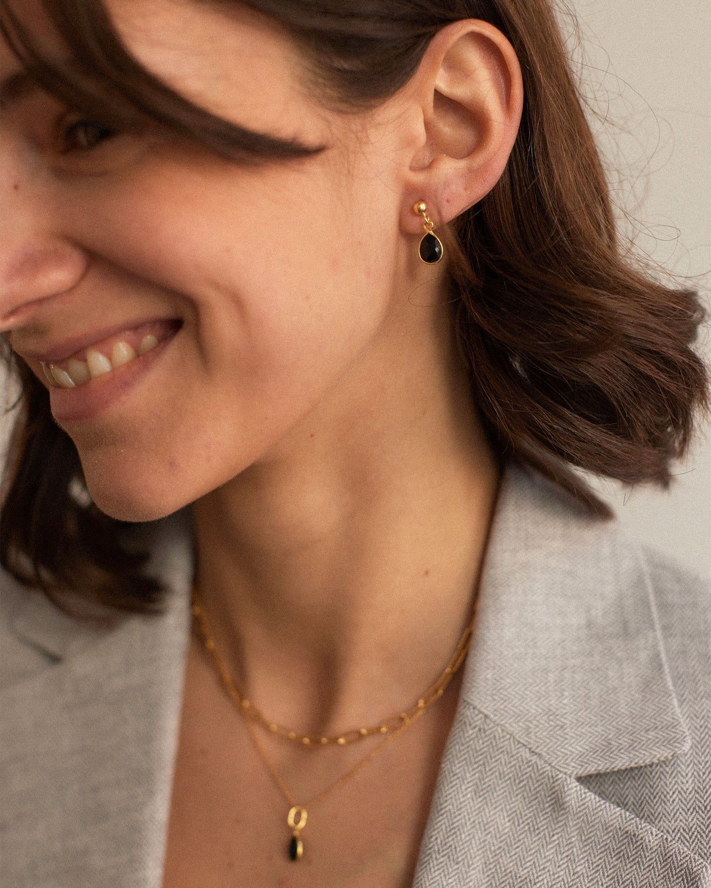 Gemstone Stud Earrings