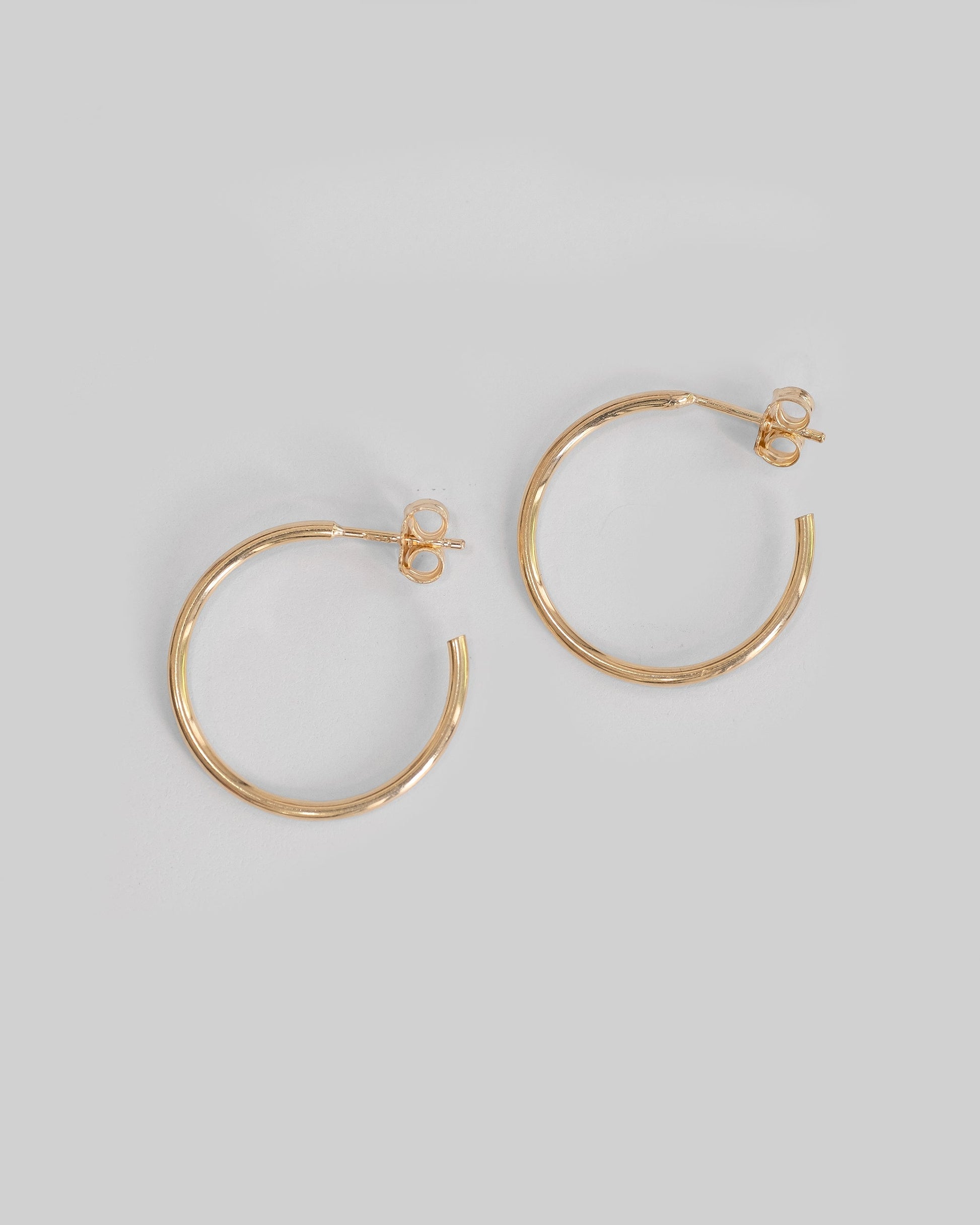 delicate gold vermeil c hoops earrings 