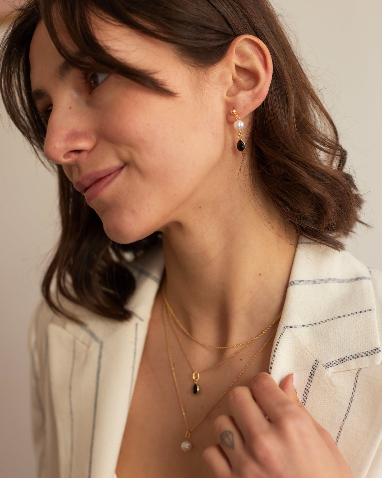 Pearl & Gemstone Earrings