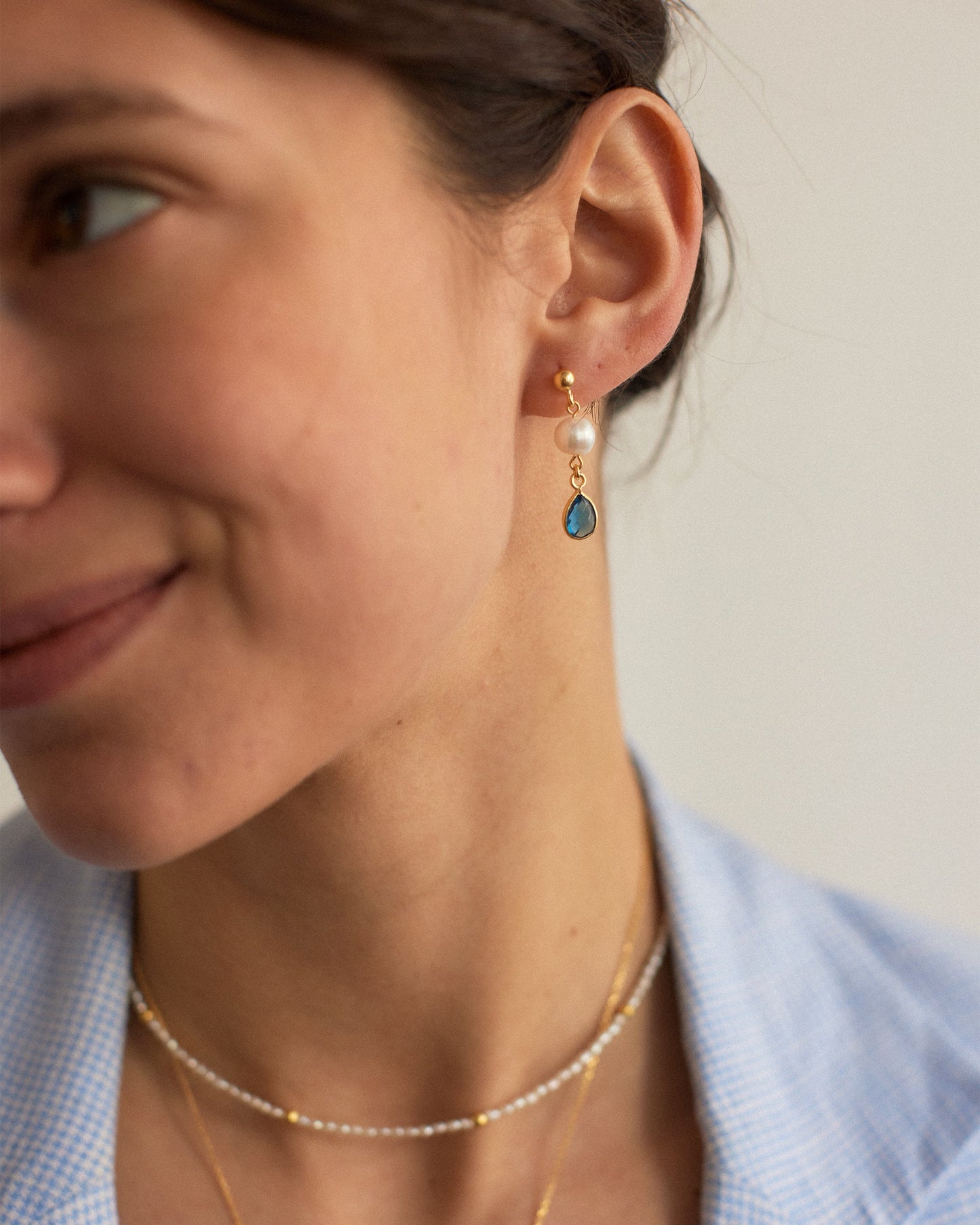 Pearl & Gemstone Earrings