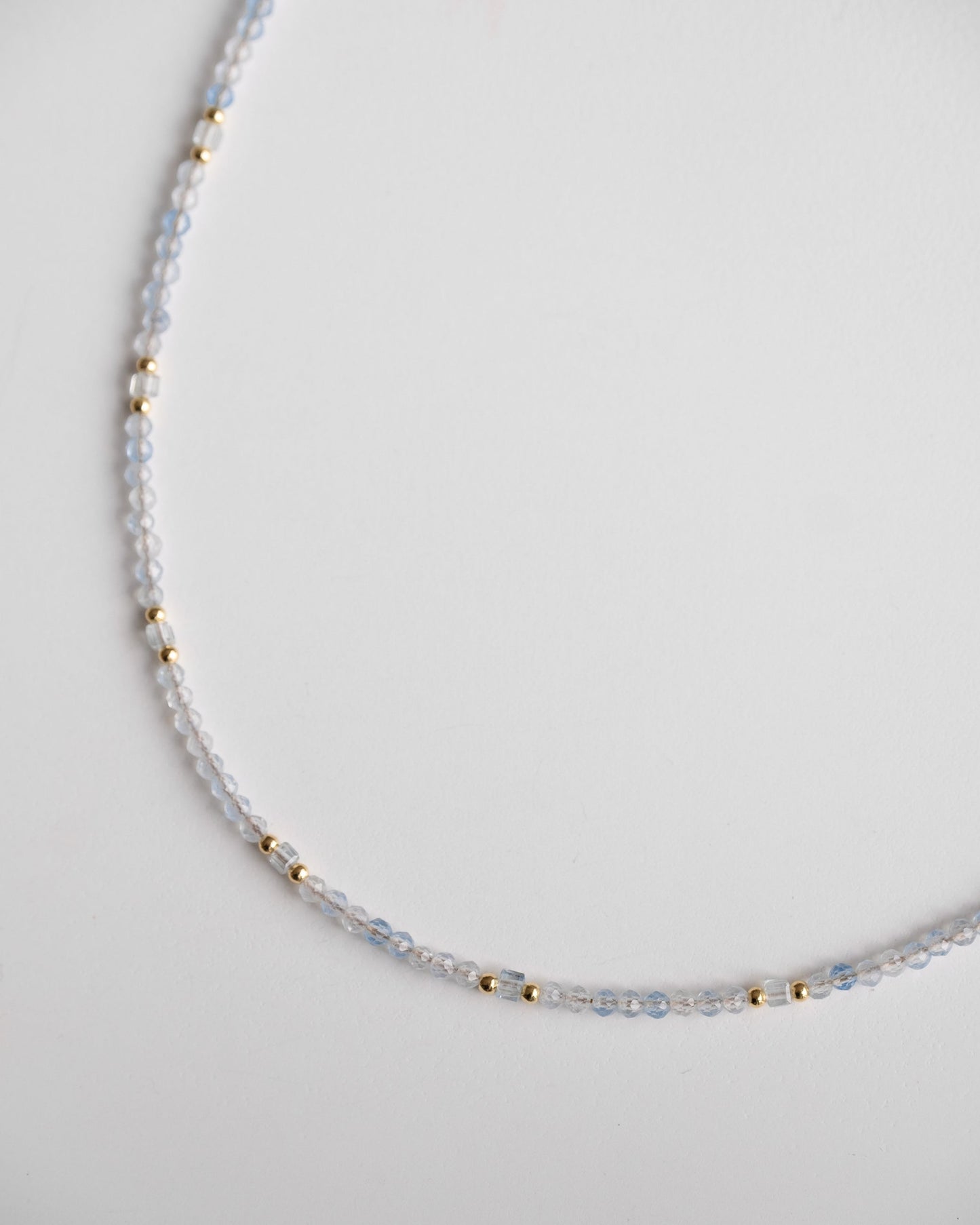 Tiny Aquamarine Necklace