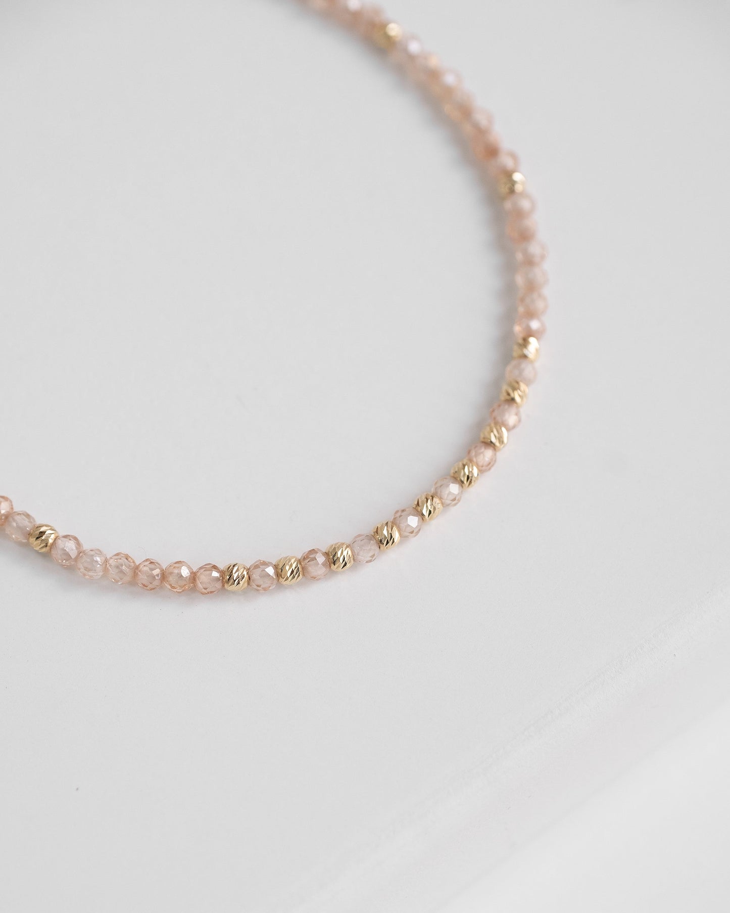 14K Solid Gold Zirconia Bracelet